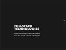 Tablet Screenshot of fullstacktechnologies.com